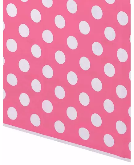Nappe en plastique rose à pois blancs, image 2