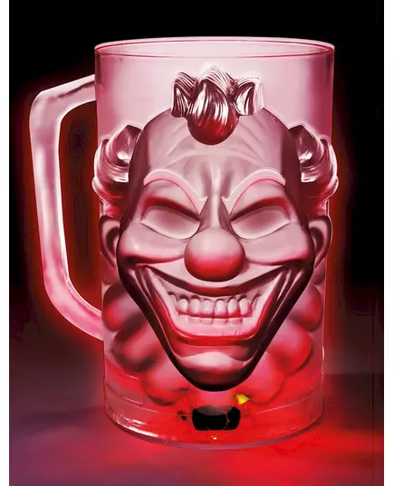 Angstaanjagende clownpint met LED 700 ml, image 2