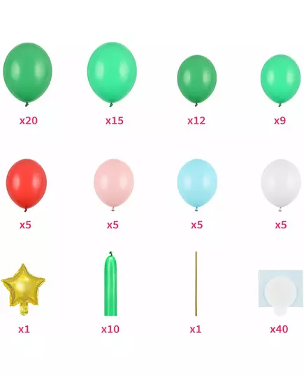 Sapin de Noël bouquet de ballons 161 cm, image 2