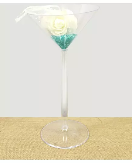 Vase sur pied en plastique en forme de maxi verre à martini, 46 cm, image 2