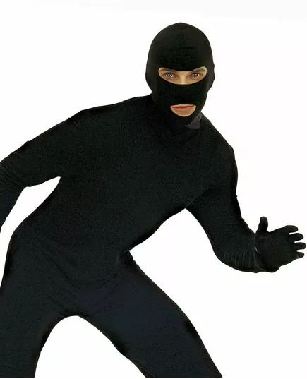 cagoule noire pour adulte, image 2