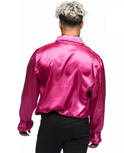 Roze disco overhemd, Maat: XX-Large (58/60), image 2