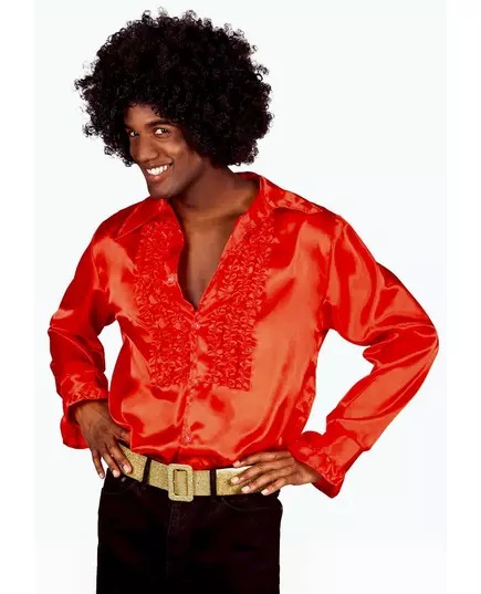 Chemise disco rouge homme, Taille: XX-Large (58/60), image 2