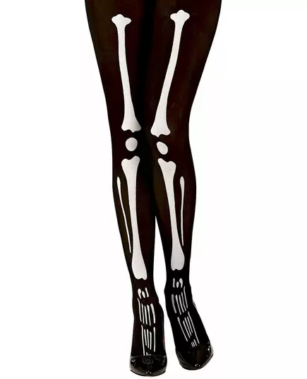 Collant squelette femme Halloween, Taille: X-Large, image 2