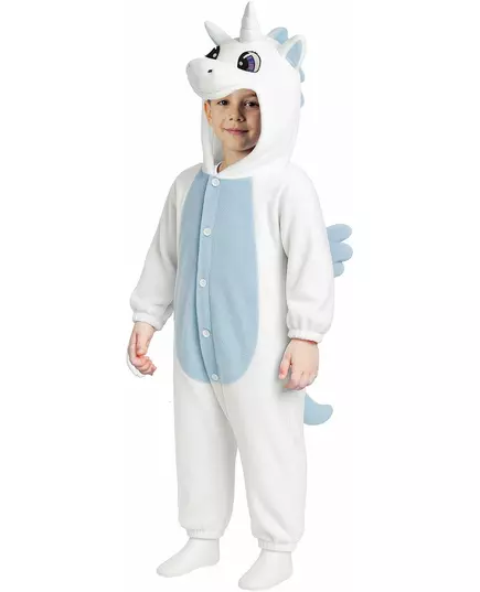 Combinaison licorne blanche et bleue enfant, Taille: 3–4 ans (95–105 cm), image 2
