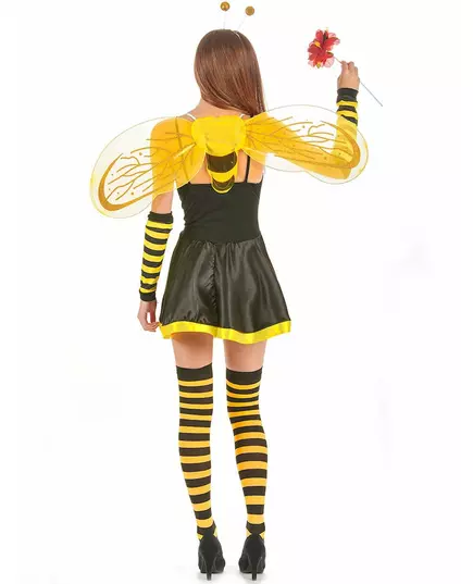 Déguisement abeille femme à fleur, Taille: Medium/Large, image 2