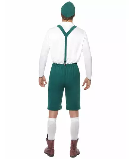 Déguisement bavarois vert homme, Taille: Medium, image 2