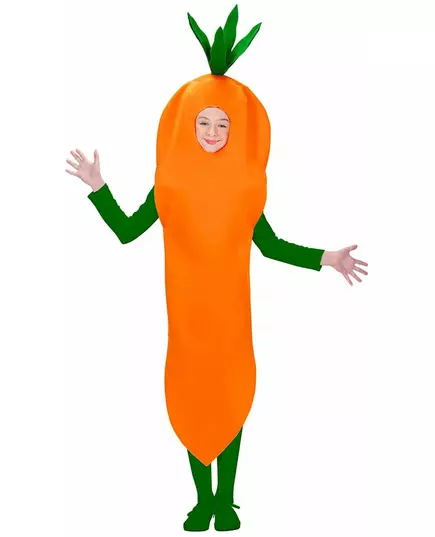 Oranje wortel pak voor kinderen, Maat: 8–10 jaar (140 cm), image 2