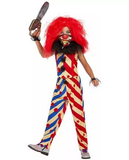 Griezelige clown vermomming voor meisjes, image 2