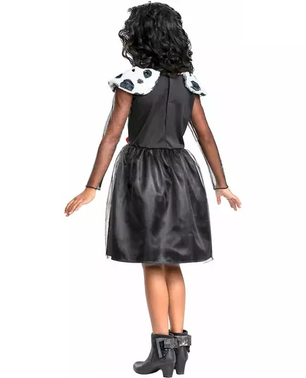 Klassiek Cruella™ kostuum meisjes, Maat: 7–8 jaar (124–136 cm), image 2