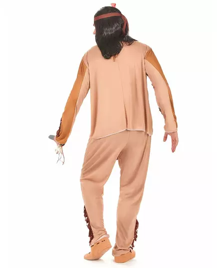 Déguisement indien beige et marron homme, Taille: X-Large, image 2