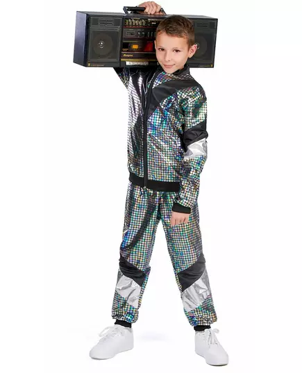 Déguisement jogging disco années 80 adolescent, Taille: 11–13 ans (158 cm), image 2
