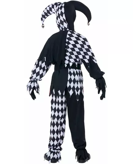 Déguisement joker diabolique noir et blanc enfant, image 2