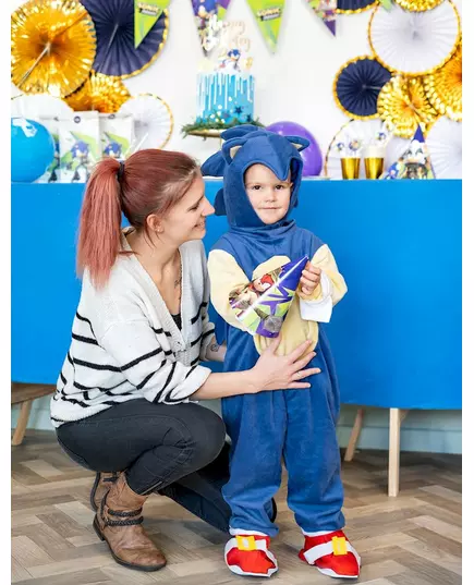 Deluxe Sonic™ kinderkostuum, Maat: 2–3 jaar (83 tot 97 cm), image 2