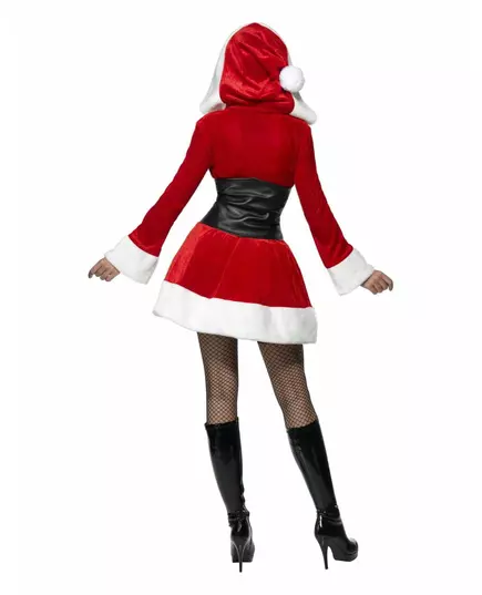 Sexy kerstvrouw kostuum met korset voor dames, Maat: Large, image 2