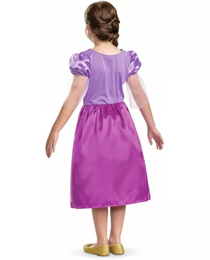 Rapunzel™ vermomming met glitters voor meisjes, Maat: 7–8 jaar (124–136 cm), image 2