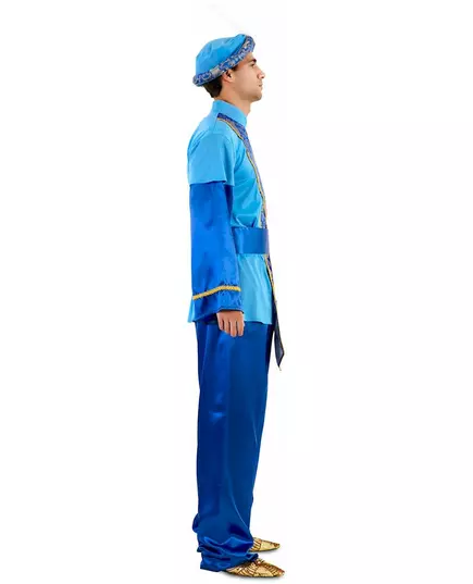 Sultan oosterse goochelaar vermomming blauw volwassene, image 2