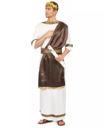 Déguisement romain marron homme, Taille: Medium, image 2