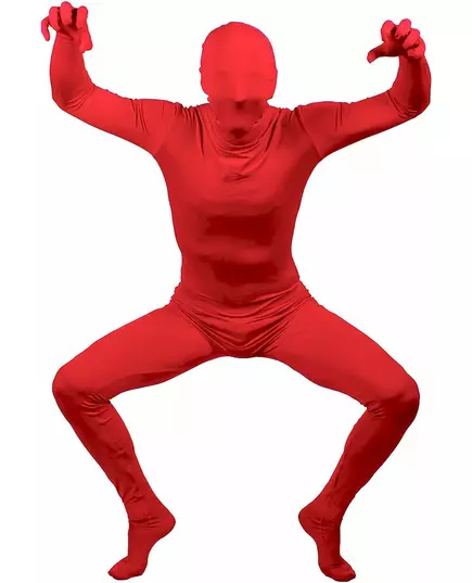 Déguisement seconde peau rouge adulte, Taille: X-Large, image 2