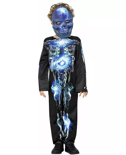 Kostuum skeletrobot kinderen, Maat: 10–12 jaar (145/158 cm), image 2