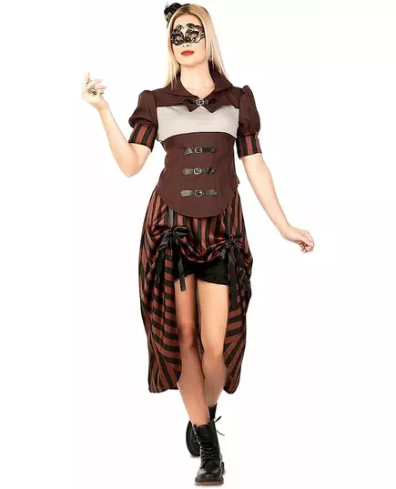Steampunk Kostuum Vrouwen, Maat: Medium/Large (42), image 2