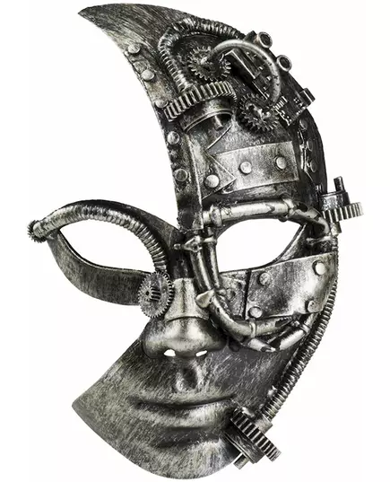 Demi masque robot Steampunk femme, image 2