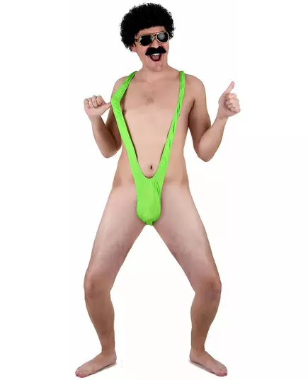 Mankini Vert Fluo Homme, image 2