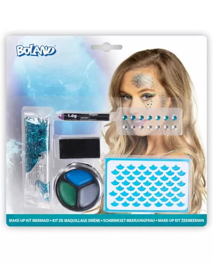 Kit maquillage sirène bleue adulte, image 2