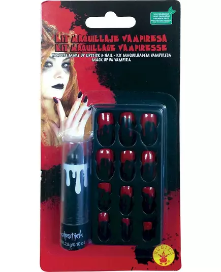 Bloederige lippenstift en neppe nagels voor volwassenen, image 2