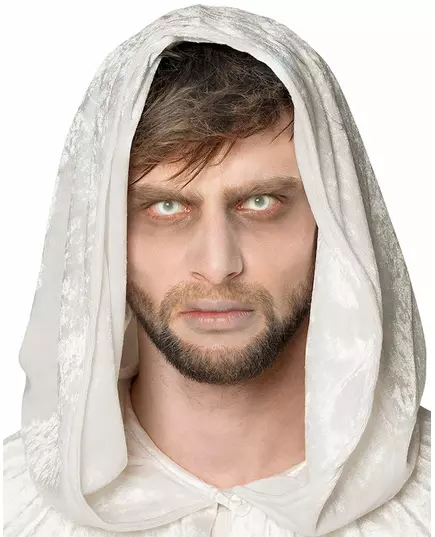 Witte halfdoorzichtige zombie-lenzen 3 maanden, image 2