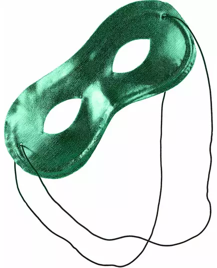 Loup métallisé vert adulte, image 2