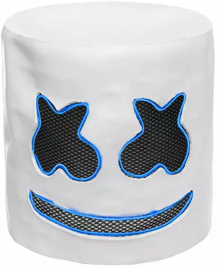Masque DJ guimauve led bleu adulte, image 2