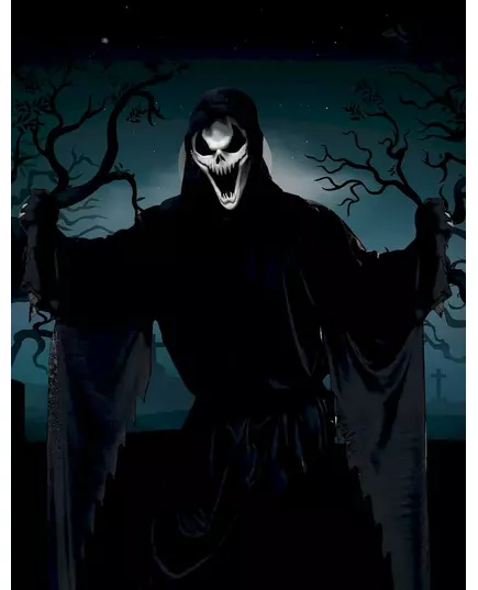 Masque latex dark skull, image 2