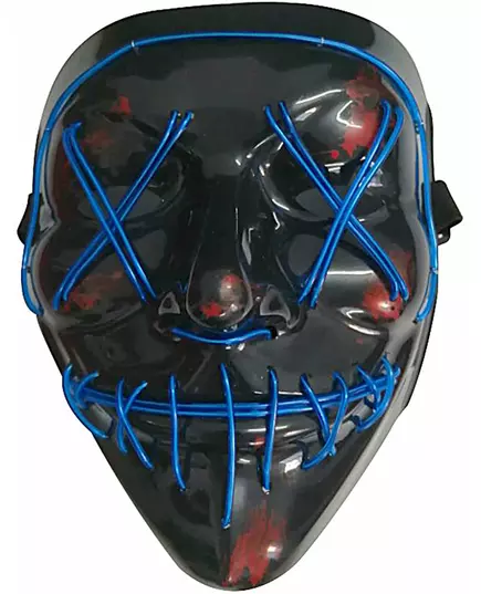 Blauw lichtgevend led masker voor volwassenen, image 2