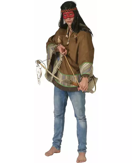 Luxe indianen poncho voor volwassenen, image 2