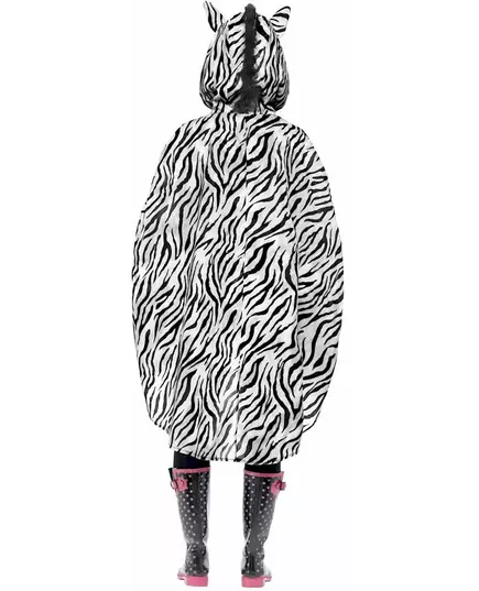 Poncho zebra voor volwassenen, image 2