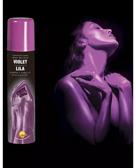 Paarse Glitterspray 75 ml, image 2