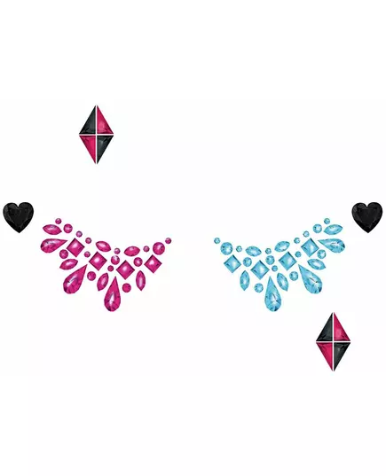 Strass adhésifs pour visage dangerous girl, image 2