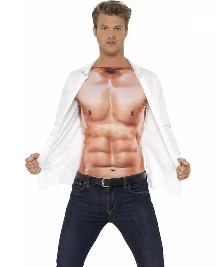 T-shirt muscles adulte, Taille: Medium, image 2