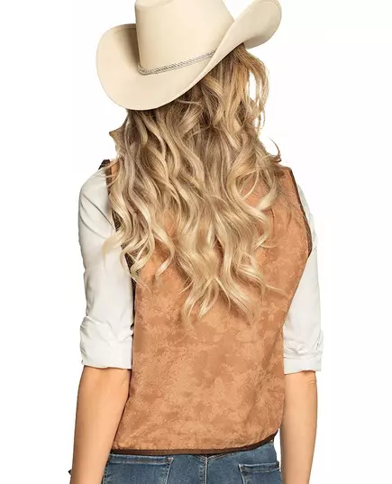 Veste western marron clair femme, image 2