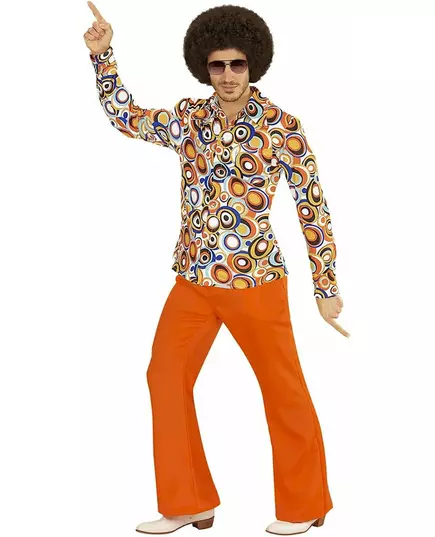 Chemise groovy bubbles années 70 homme, Taille: Large/X-Large, image 2