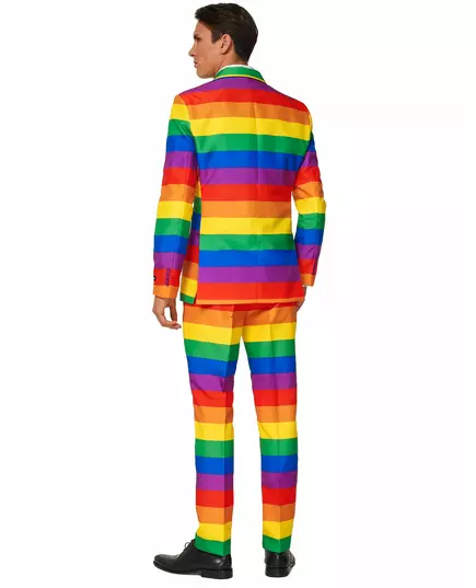 Suitmeister™ Mr. Rainbow kostuum voor mannen, Maat: Medium (EU 48–50), image 2