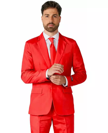 Costume Mr. Solid rouge homme Suitmeister™, Taille: Large (EU 52–54), image 2