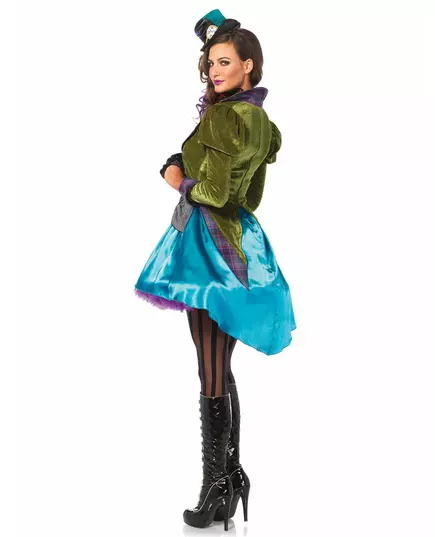 Déguisement chapelier fou Premium femme, Taille: Large (44–46), image 2
