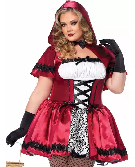 Little Red Riding Hood costume for women plus size, Taille: XXX-Large, image 2