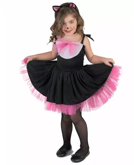 Déguisement chat noir et rose fille, Taille: 5–6 ans (S), image 2