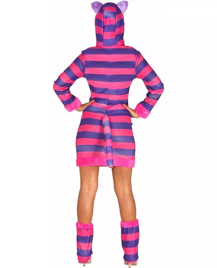 Gestreept kattenkostuum voor vrouwen, Maat: X-Large (44–46), image 2