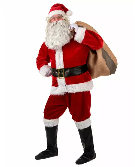 Déguisement complet père Noël Luxe adulte, Taille: XX-Large, image 2