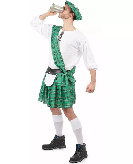 Groen Schotse outfit voor heren, Maat: X-Large, image 2