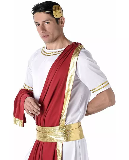 Driekleurige Romeinse keizer outfit voor mannen, Maat: Large, image 2